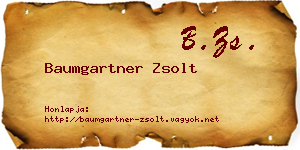 Baumgartner Zsolt névjegykártya